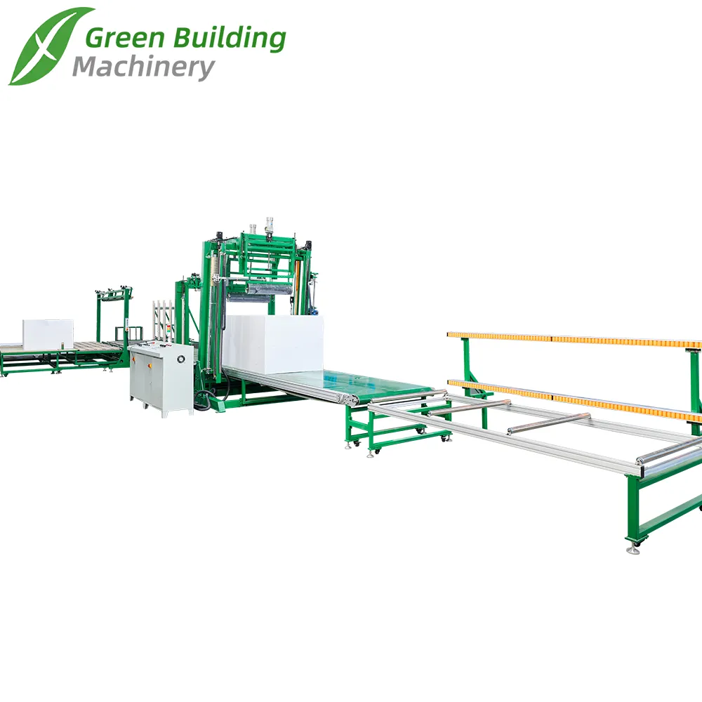 Fully Automatic Continuous Foam Cutting Machine With Vibration Cutting And Automatic Wire Setting 1 Fully automatic continuous foam cutting machine with vibration cutting and automatic wire setting