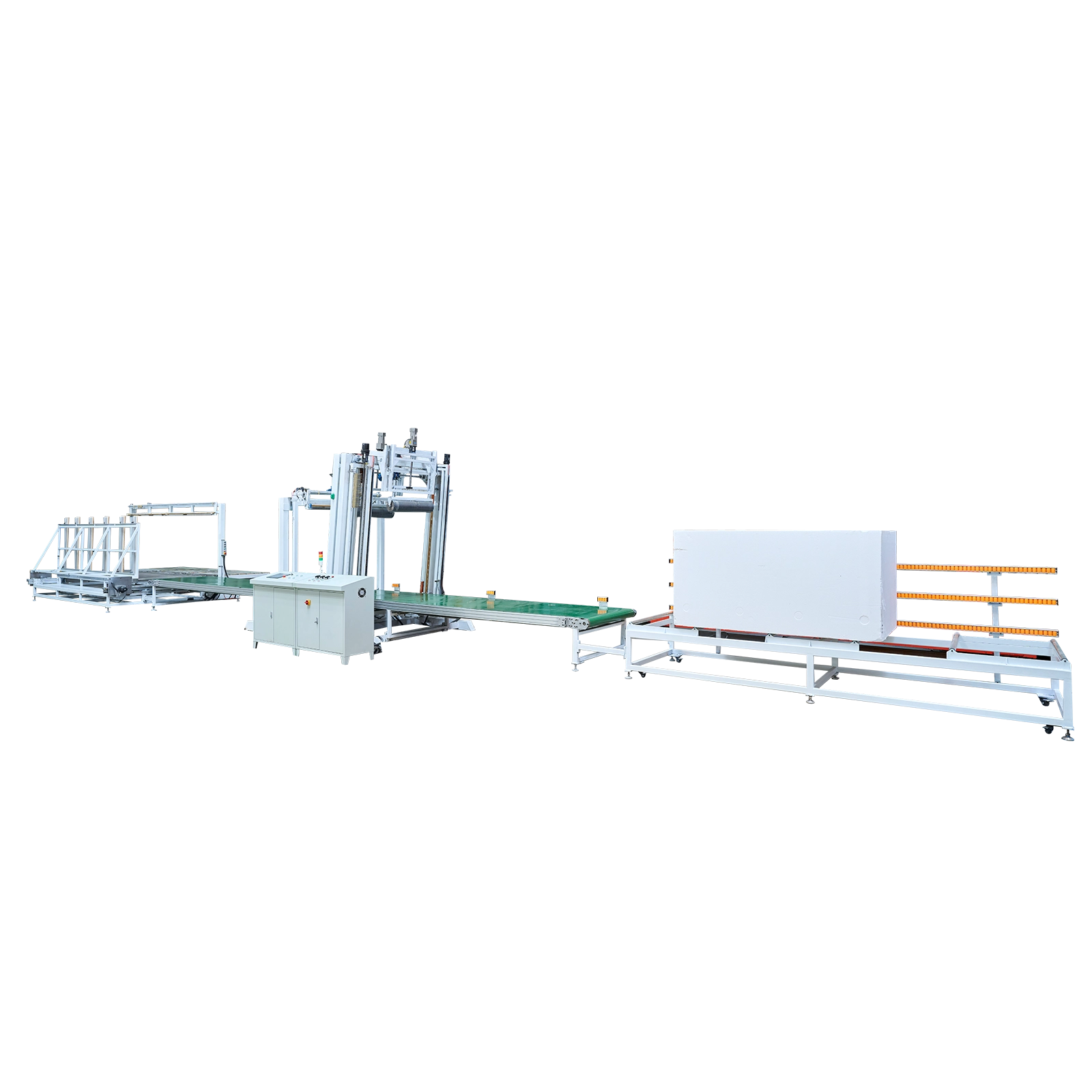 Automatic Three Table Continuous Eps Sheet Cutting Machine 1 Automatic Three Table Continuous Eps Sheet Cutting Machine